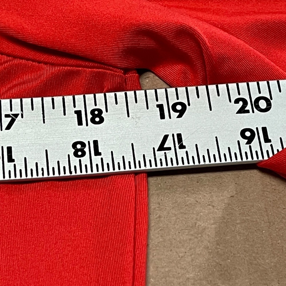 Vintage Jamie Sadock Women's Sz Small Red & Black Cap Sleeve‎ V-Neck Polo Shirt - Picture 9 of 12